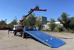 JAC N90 ЭВАКУАТОР СО СДВИЖНОЙ ПЛАТФОРМОЙ КМУ NR 811T 2S (4т)